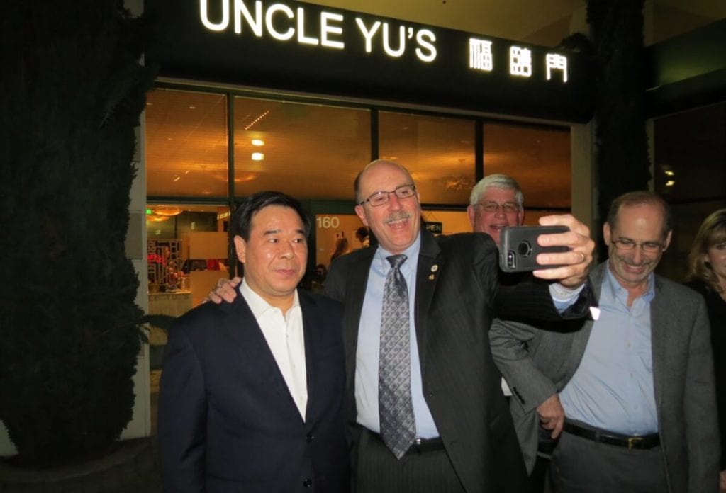 Double Mayor selfie. Photo courtesy Kate Wang.